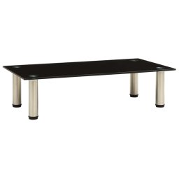 Gossi suport tv, negru, 60 x 35 x 17 cm, sticla securizata
