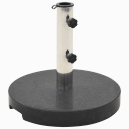 Gossi suport umbrela de soare, negru, granit, 20 kg, rotund