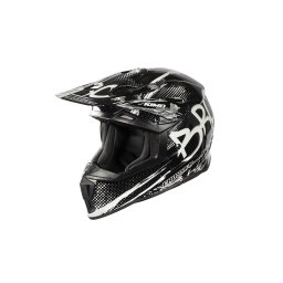 Casca de protectie pentru copii BRO Kimo Cross V2 SPORT cu ventilatie si vizor reglabil, neagra