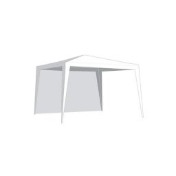 Perete pavilion de grădină VETRO-PLUS fără fereastră, 2,95 x 1,9 m alb
