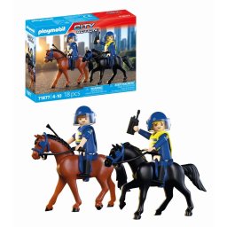 Playmobil - Jucarie de rol Echipaj de politie calare