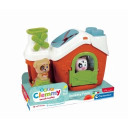 Clementoni - Jucarie educationala Soft Clemmy ferma senzoriala pentru dezvoltarea senzoriala si motorie a copiilor