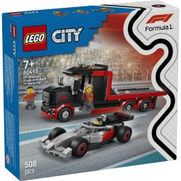 Camion de prezentare f1® cu masina de curse audi f1