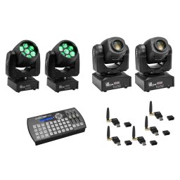 Eurolite 2x LED TMH-W63 + 2x LED TMH-S30 + USB QuickDMX + Easy Show