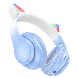 Căști Wireless Hoco W42 Cat Ear Aqua