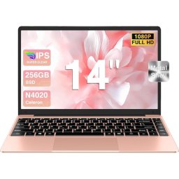 Bvate Laptop Computer 14", 6GB+256GB SSD N4020 (pana la 2.8Ghz) Win 11 Laptops 1920x1080 FHD Dual WiFi BT 4.2
