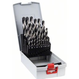 Set de 25 de burghie spirale HSS PointTeQ ProBox