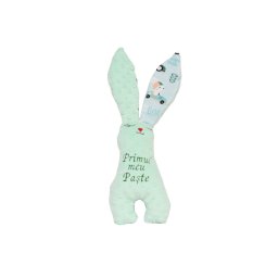 Pachet cadou bebelus Iepuras Paste plus verde menta si 3x scutece finet crengute