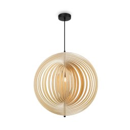 Pendul Roots MOD197PL-01W2, 1xE27, D60cm, H65-360cm, lemn
