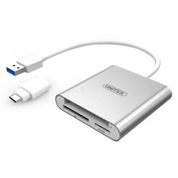 Card reader Cititor de carduri + adaptor USB / USB 3.1 tip-C, Y-9313D