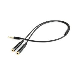 Accesorii Audio Hi-Fi Gembird Adapter Stereo Mini Jack (M) 4-pin -> 2x Mini Jack (F), metal, black