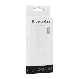 Husa FLIP COVER ALB LIVE KRUGER&MATZ