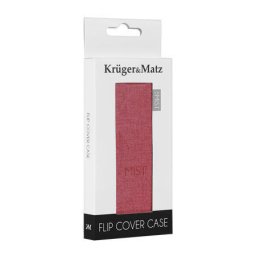 Husa FLIP COVER ROSU MIST KRUGER&MATZ
