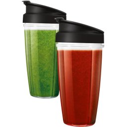 Set 2 sticle blender SBB 002BK, Pentru blender SNB 430x, Negru/Transparent