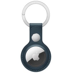 Husa AirTag Original Leather Key Ring, Baltic Blue