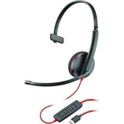 Casti Casca cu fir Poly Blackwire C3210, USB-C, 209748-201