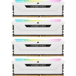 Memorie Corsair DDR4 - 32 GB -3200 - CL - 16 - Quad-Kit, RAM (white, CMH32GX4M4E3200C16W, Vengeance RGB PRO SL)