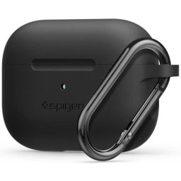 Husă SPIGEN Silicone Fit pentru AirPods Pro 1/2 – Negru