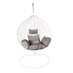 Balansoar Merida, ratan sintetic, gri, 115x68x108/195cm