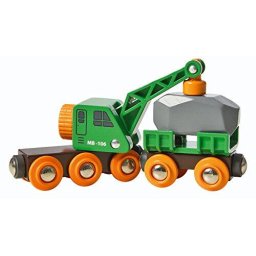 BRIO Green Crane Truck, Trailer & Freight - 33698