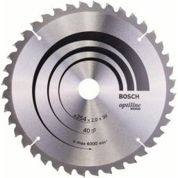 Panza fierastrau circular, lemn, 254 x 30 x 2 mm, 40 dinti