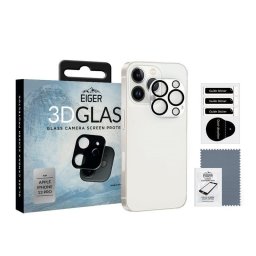 Eiger Folie 3D Glass Camera iPhone 13 Pro Clear Black (9H, 0.33mm)