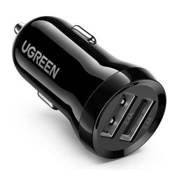 car charger ED018, 2x USB, 24W (black)