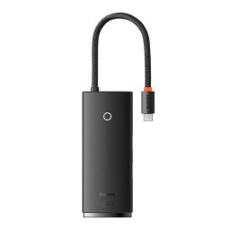 6-in-1 2 x USB 3.0 / USB-C / HDMI / PD / SD MicroSD Negru