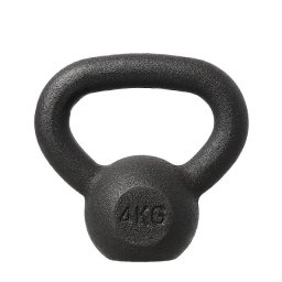Greutate Kettlebell, Fonta, 4kg, Negru
