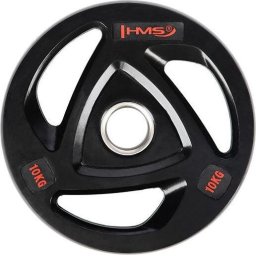 Placa greutate, Otel, 10 kg, Negru