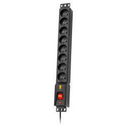 Prelungitor LESTAR LXARM 810 G-A K.:CZ 1,5M 19"PDU Black 8 AC outlet(s) 230 V 1.5 m