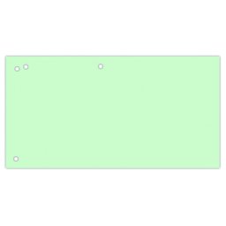 Accesorii birotica Separatoare carton pentru biblioraft, 190 g/mp, 105 x 240mm, 100/set, Office Products Duo - verde
