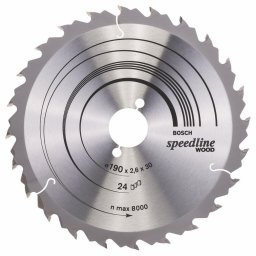 Disc de fierastrau circular pentru lemn, 190 x 30 mm