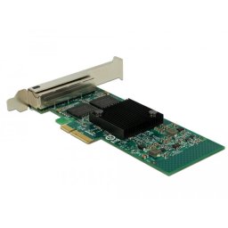 Placa de retea DeLOCK PCIe > 4 x Gigabit LAN