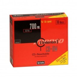 CDRW 12x SC 700MB Intenso 10 pieces