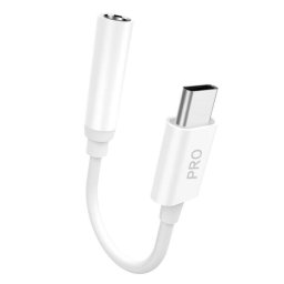 Adaptor audio USB Type-C la 3.5 mm L16CPro, Alb