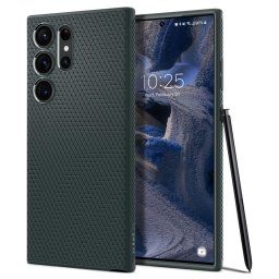 Husa Husa Plastic - TPU Spigen Liquid Air pentru Samsung Galaxy S23 Ultra S918, Verde Inchis ACS05615