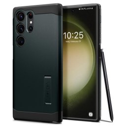 Husa Husa Plastic Spigen Tough Armor pentru Samsung Galaxy S23 Ultra S918, Verde ACS05625