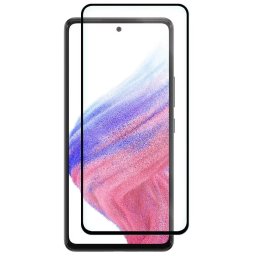 Folie Protectie Ecran OEM pentru Samsung Galaxy A53 5G, Sticla securizata, Full Face, Full Glue, 6D, Neagra