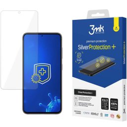 Silver Protect+ - Folie protecție ecran din Sticlă securizată - compatibil cu Samsung Galaxy S23+ S916 - Full Glue - culoare Transparent