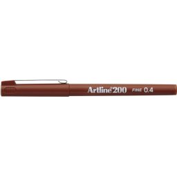 Liner ARTLINE 200, varf fetru 0.4mm - maro