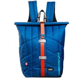 Rucsac ZIPIT Puffer Premium - albastru cu banda rosie