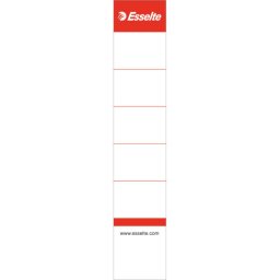 Accesorii birotica Etichete pentru biblioraft ESSELTE, interschimbabile, carton, 50 mm, 10 buc/set, alb