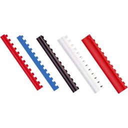 Accesorii birotica Inele plastic 6 mm, max 25 coli,100buc/cut, Optima - negru