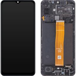 Piese si componente Display - Touchscreen Samsung Galaxy M12, Cu Rama, Varianta Europa, Negru, Service Pack GH82-25042A