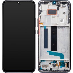 Piese si componente Display - Touchscreen Xiaomi Mi 10 Lite 5G, Cu Rama, Gri, Service Pack 56000400J900