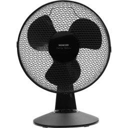 Ventilator SFE 3011BK, rotire orizontala automata 90°, 3 viteze, putere 35W, negru