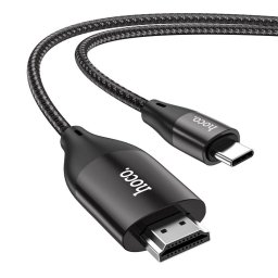 Accesorii Audio Hi-Fi Cablu Video Type-C la HDMI 4K 30Hz, 2m - Hoco (UA16) - Grey