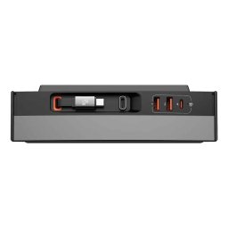 Statie de andocare, Abs/Aluminiu, Hub pentru masina Tesla, 45W, Negru/Gri