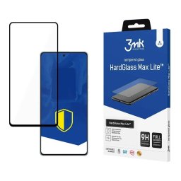 Sticla securizata 3mk HardGlass Max Lite pentru Xiaomi Poco F5, 9H, Margine neagra